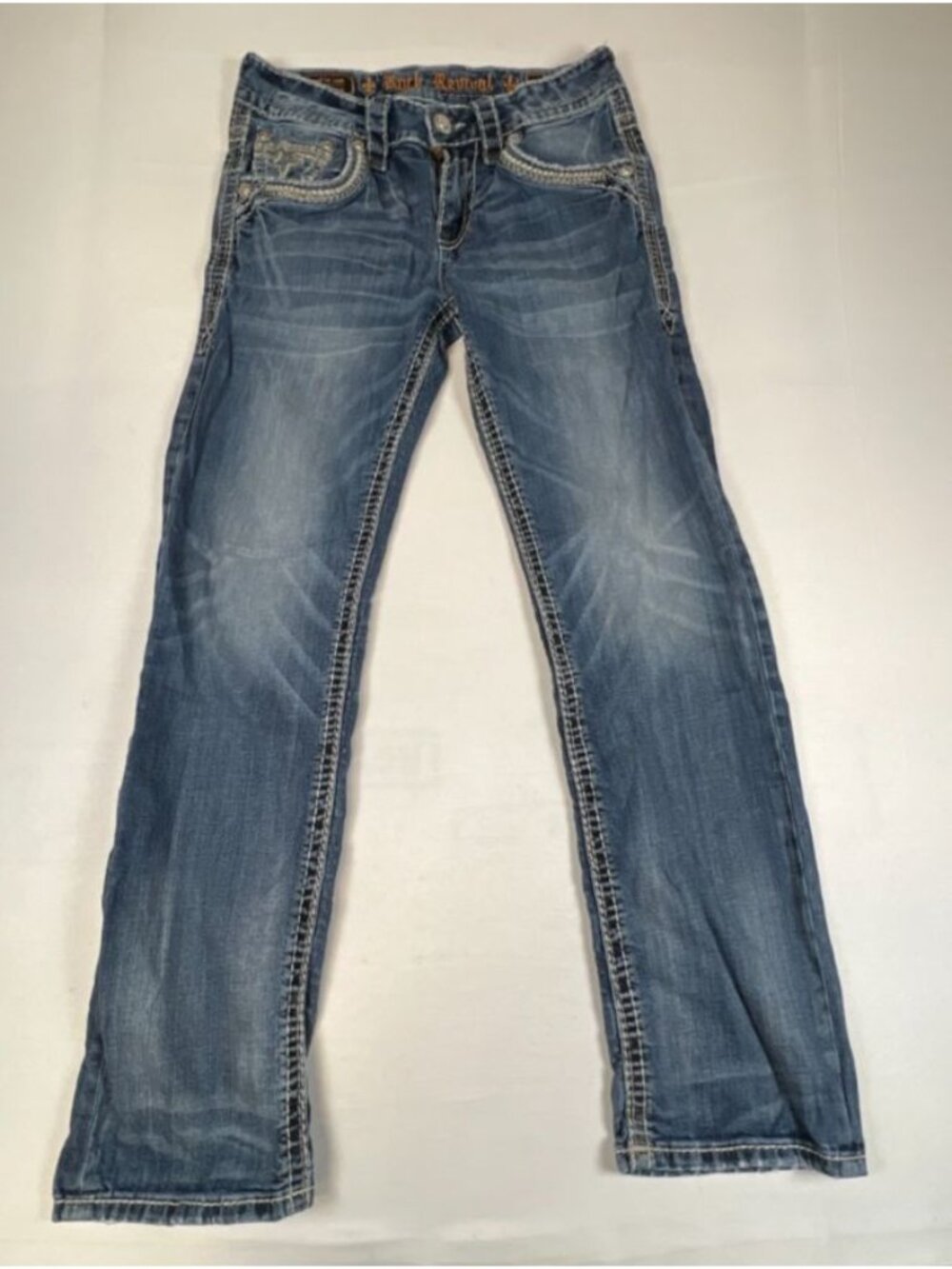 Rock Revival Collector's Edition Men's Jeans Straight Leg Camo Pockets 31x32